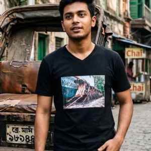 Rounded Black Nostalgic Kolkata
